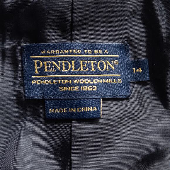 Pendleton Women’s Knit Jacket Quiet Luxury Minimalist Old Money Textured Sz 14 - Picture 9 of 12